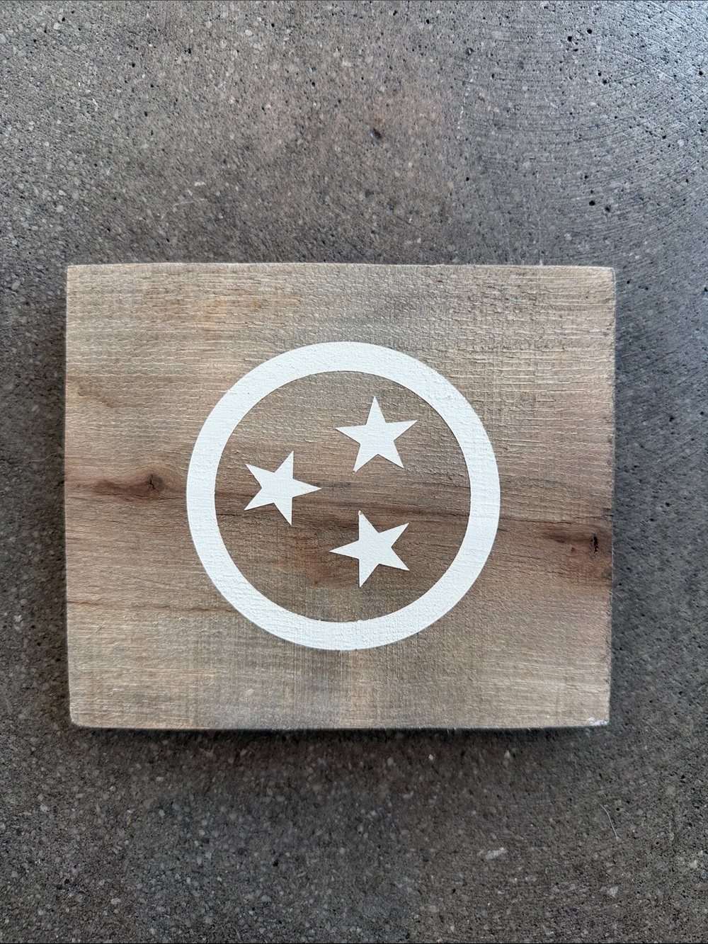 NEW Anchored Soul Designs Tennessee TriStar Wooden Sign